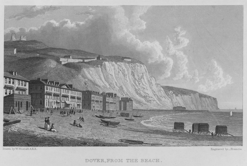 Dover, Sahilden (gravür) by William (after) Westall
