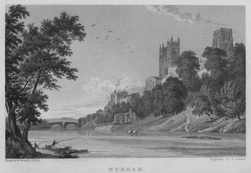 Durham (gravür) by William (after) Westall