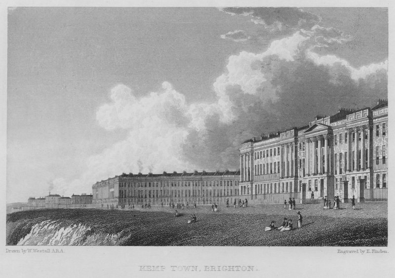 Kemp Town, Brighton (gravür) by William (after) Westall