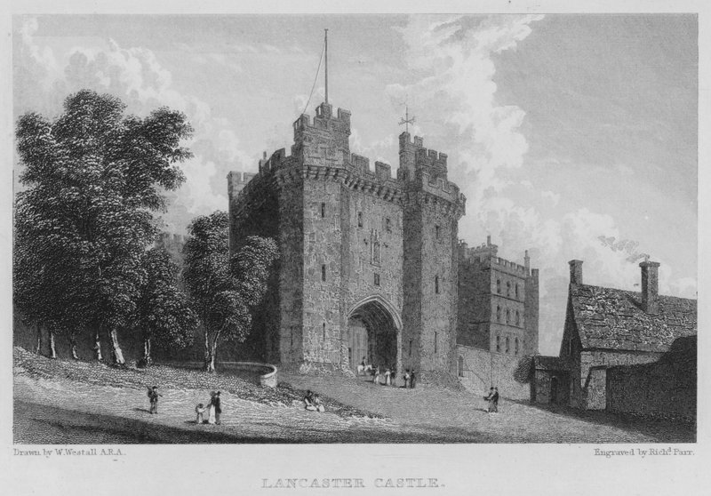 Lancaster Kalesi (gravür) by William (after) Westall