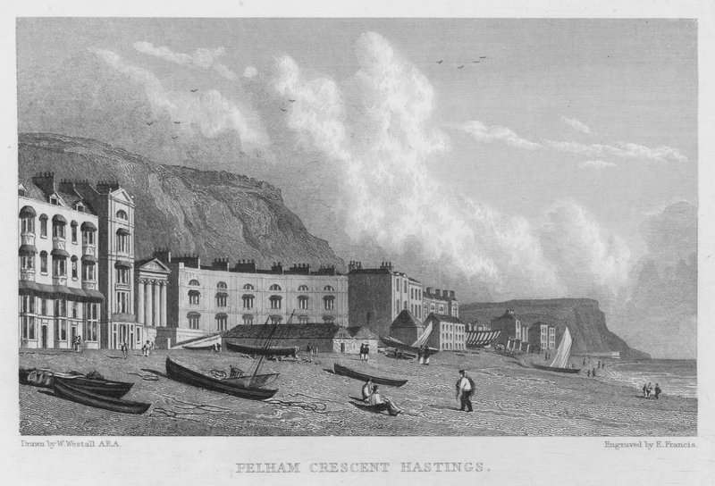 Pelham Hilal, Hastings (gravür) by William (after) Westall