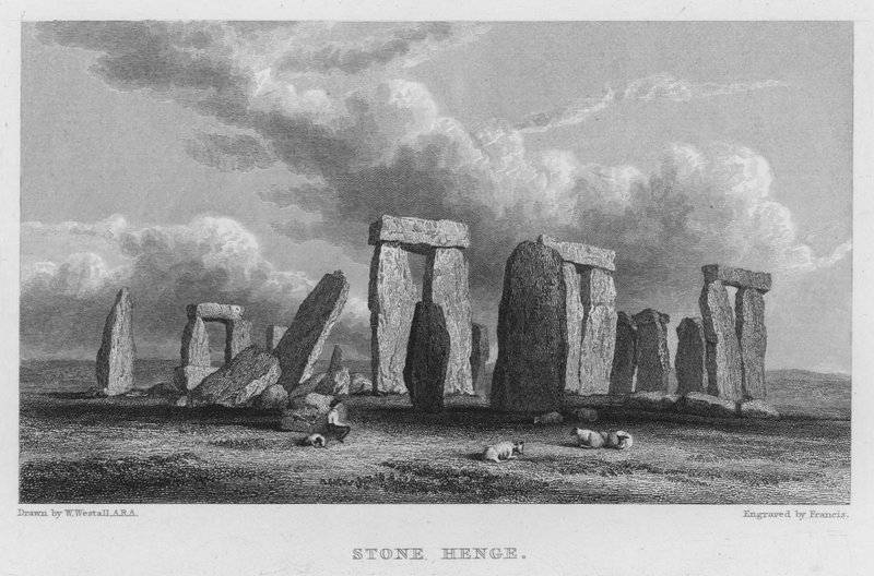 Stonehenge (gravür) by William (after) Westall