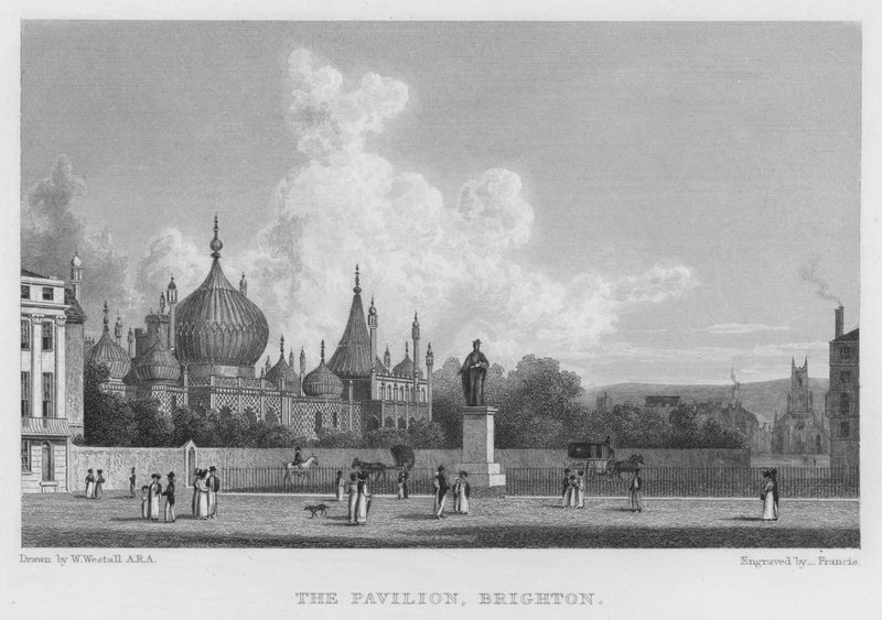 Pavilion, Brighton (gravür) by William (after) Westall