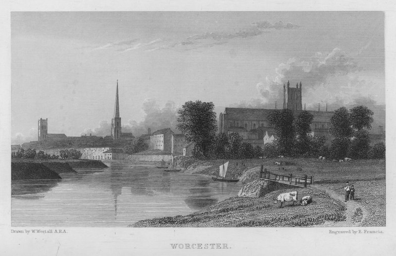 Worcester (gravür) by William (after) Westall