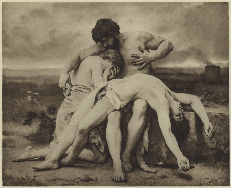 İlk Yas (fotogravür) by William Adolphe Bouguereau