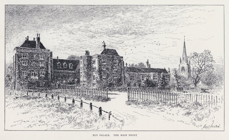 Ely Sarayı, Ana Cephe (gravür) by William Alexander Ansted