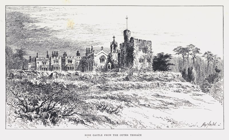 Dış Terastan Gül Kalesi (gravür) by William Alexander Ansted
