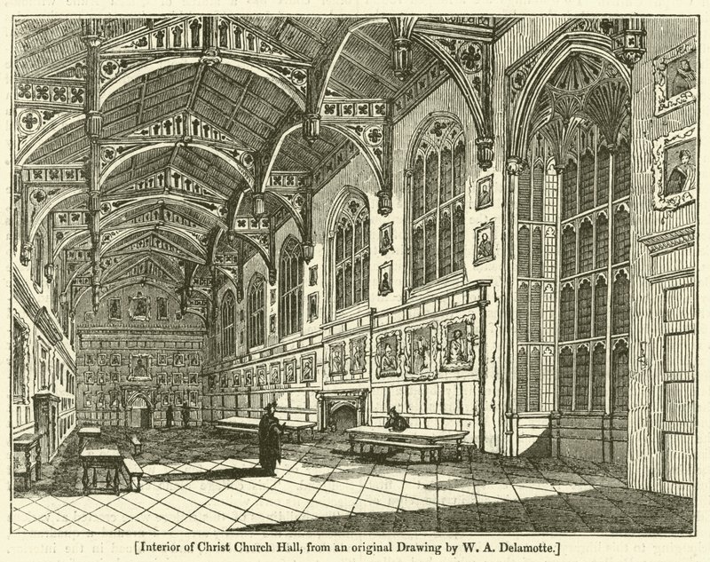 Christ Church Hall İç by William Alfred Delamotte