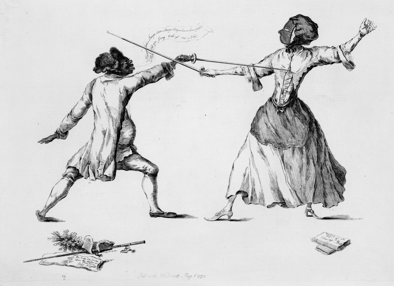 Queensberry ve Soubise Düşesi, 1773 by William Austin