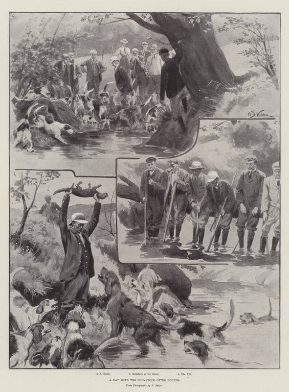 Culmstock Otter Hounds ile Bir Gün by William Barnes Wollen