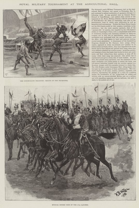 Tarım Salonunda Kraliyet Askeri Turnuvası by William Barnes Wollen