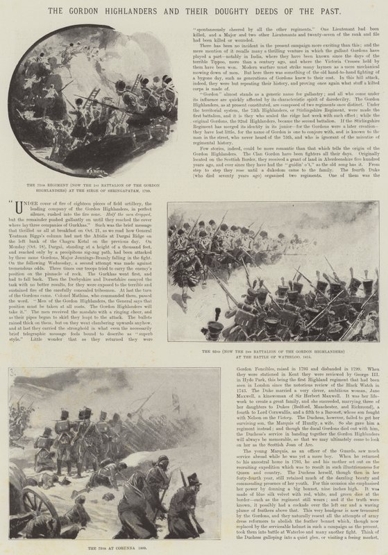 Gordon Highlanders ve Geçmişin Doughty İşleri by William Barnes Wollen