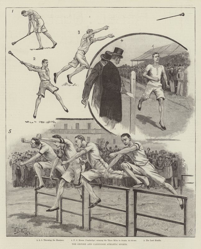 Oxford ve Cambridge Atletik Sporları by William Barnes Wollen