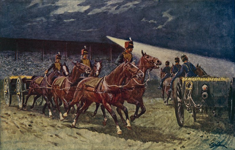 Işıldak dövmesinde Royal Horse Topçu sürüşü by William Barnes Wollen