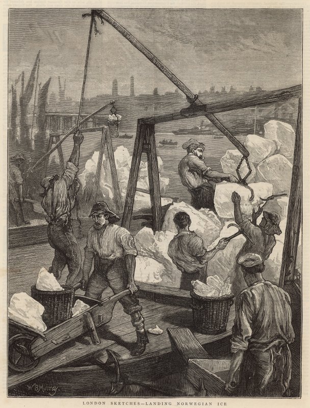 Norveç Buz İniş (gravür) by William Bazett Murray