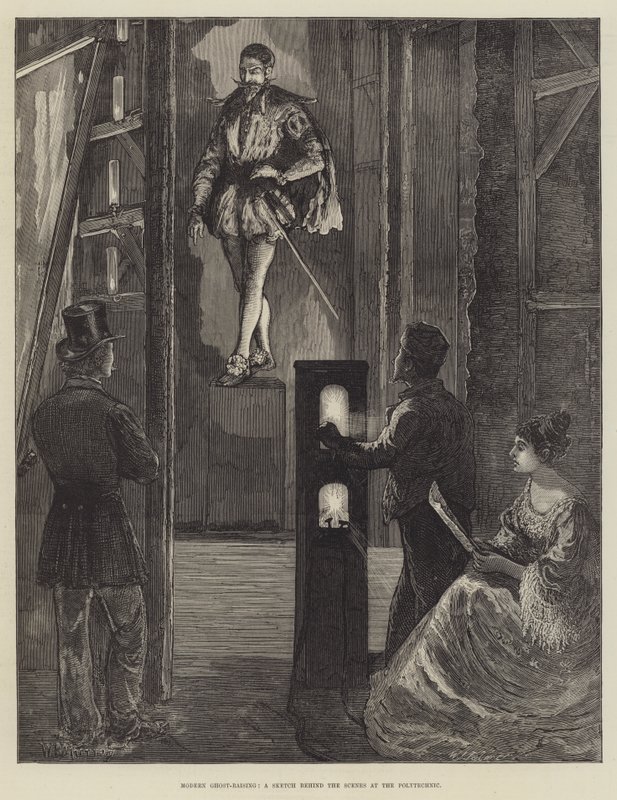 Modern Hayalet Yetiştirme, Politeknikte Sahne Arkası Bir Eskiz by William Bazett Murray