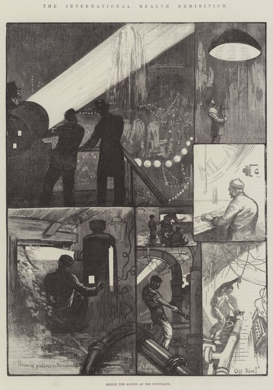 Fıskiyelerin Perde Arkası Uluslararası Sağlık Fuarı by William Bazett Murray