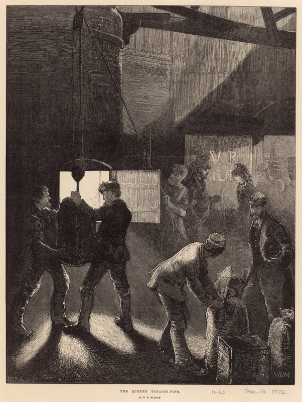 Kraliçe'nin Tütün Borusu (gravür) by William Bazett Murray