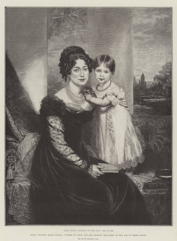 SAİK Victoria Maria Louisa, Kent Düşesi ve Majesteleri Kraliçe Üç Yaşında by William Beechey