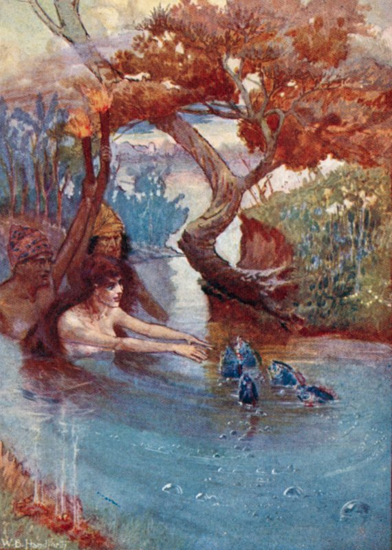 Vathek, An Arabian Tale, William Beckford için çizim (renkli taş) by William Bradshaw Handforth