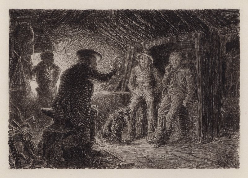 Müthiş Bir Öykü (gravür) by William Brassey (after) Hole