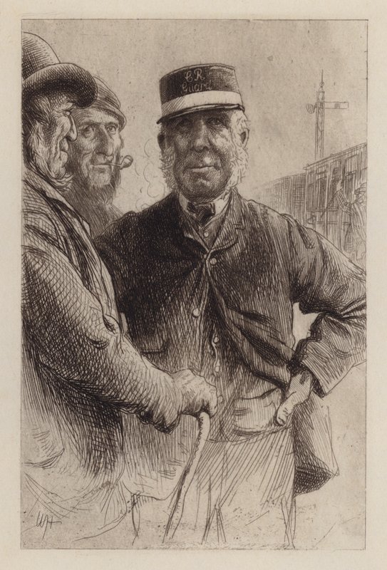 Kavşakta (gravür) by William Brassey (after) Hole