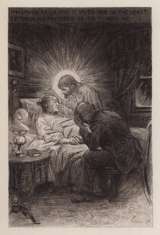 Ölüm ve Yaşam (gravür) by William Brassey (after) Hole