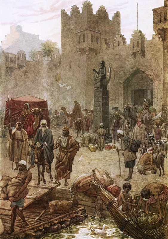 Abram, Ur of Chaldees'den ayrılıyor by William Brassey Hole
