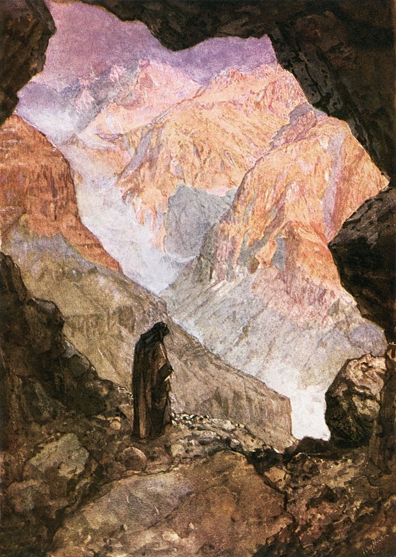 İlyas Horeb çölünde by William Brassey Hole