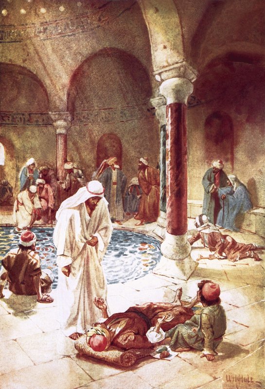 Bethesda havuzunda İsa by William Brassey Hole
