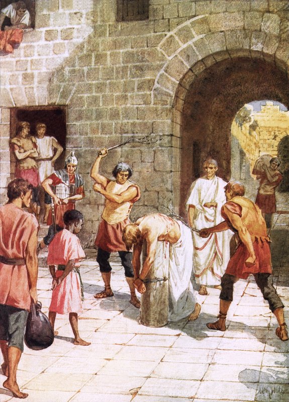 İsa kırbaçlanıyor by William Brassey Hole