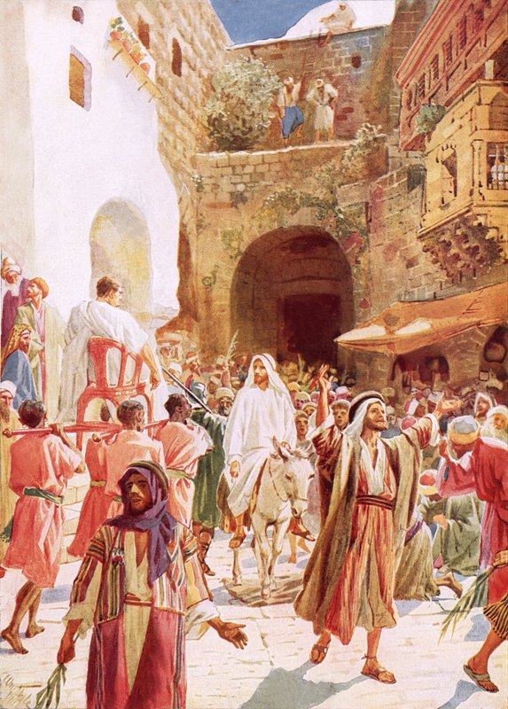 İsa, Jesusalem'e giriyor by William Brassey Hole