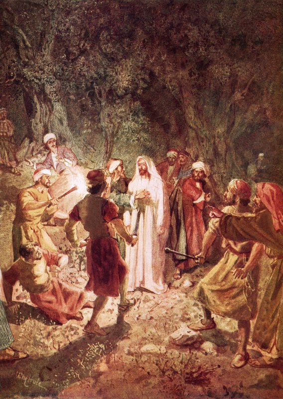 Yahuda, Gethsemane bahçesinde İsa