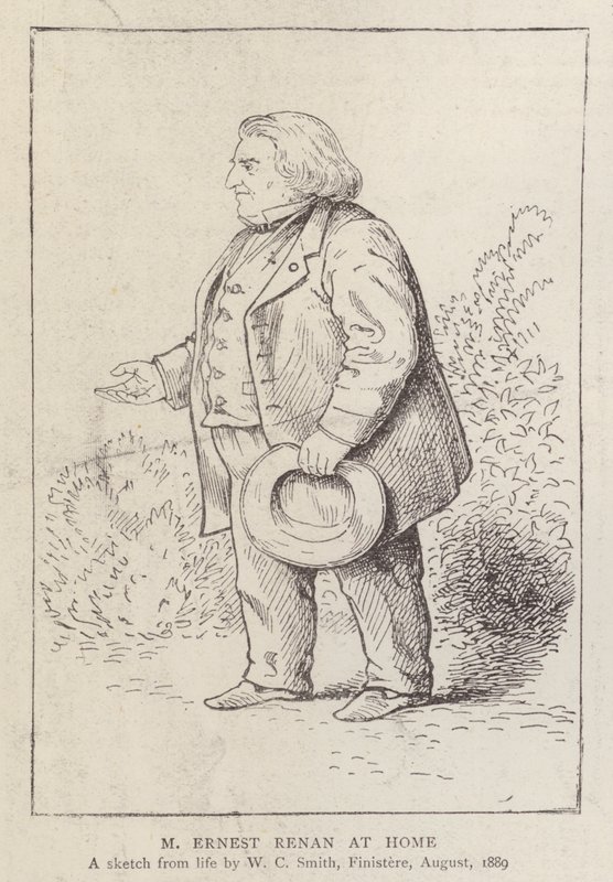 Ernest Renan, Fransız filozof ve din tarihçisi, evinde by William C. Smith