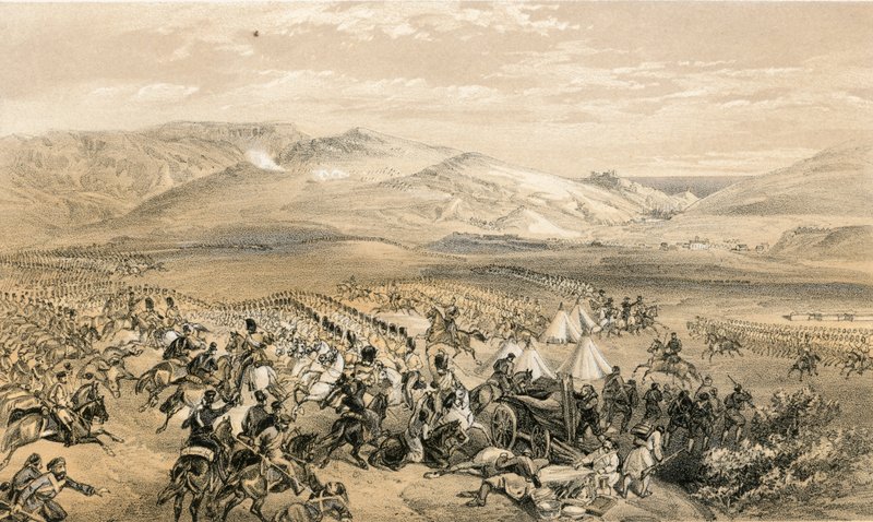 Ağır süvari tugayının hücumu, 25 Ekim 1854 by William Crimea Simpson