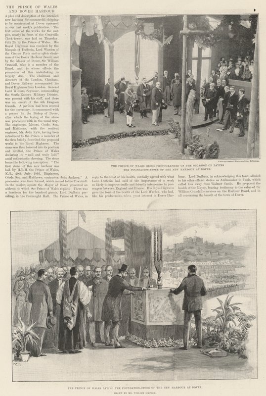 Galler Prensi ve Dover Limanı by William Crimea Simpson