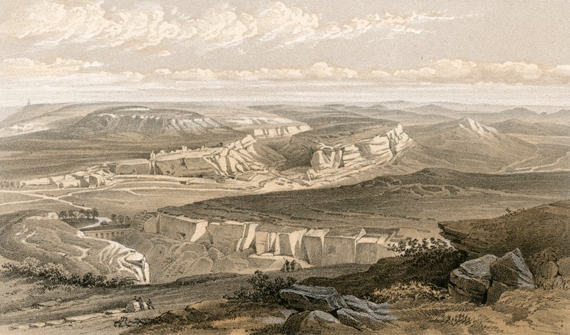 Inkermann ve Mağaralar Şehri kalıntıları by William Crimea Simpson