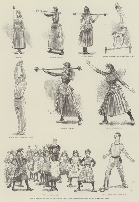 Politeknik Hıristiyan Enstitüsü Spor Salonu, Genç Kadınlar ve Kız Çocukları için Sınıflar by William Douglas Almond