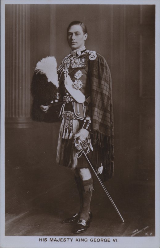 Majesteleri Kral George VI (s/b fotoğraf) by William Drummond Young
