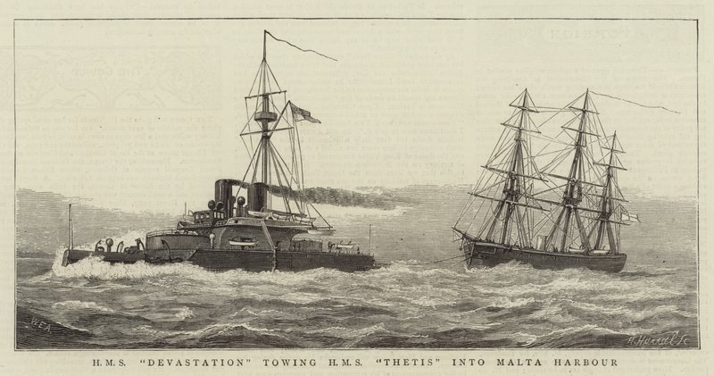 HMS Devastation, HMS Thetis