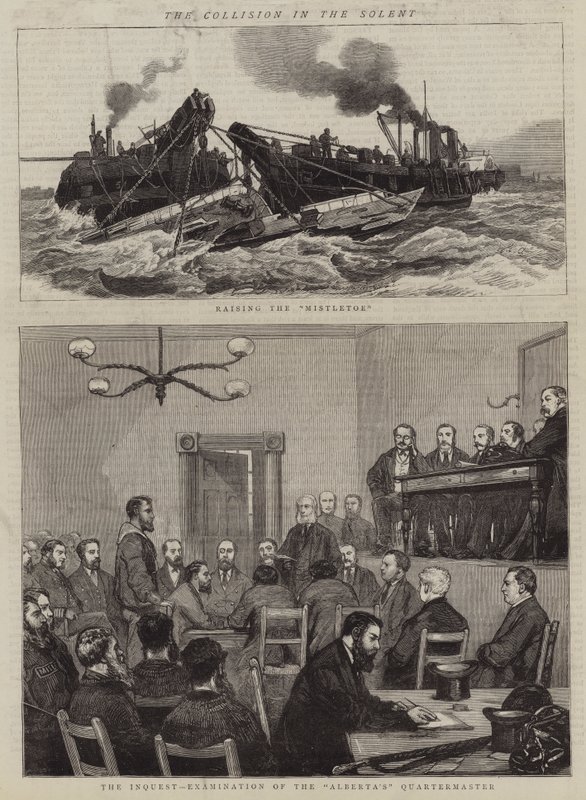 Solent'teki Çarpışma by William Edward Atkins