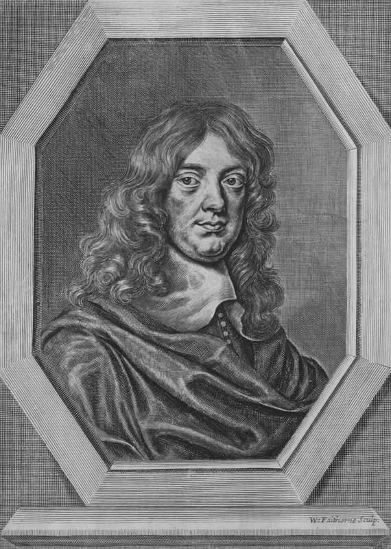 Abraham Cowley, İngiliz şair (gravür) by William Faithorne