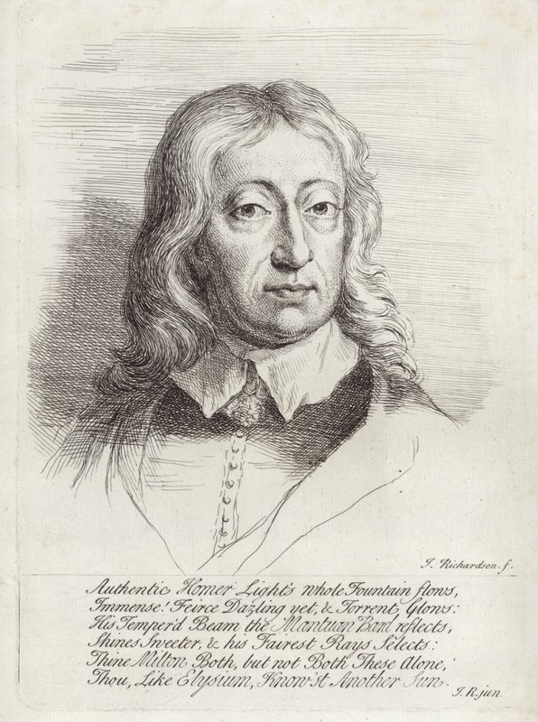 John Milton'ın Portresi by William Faithorne