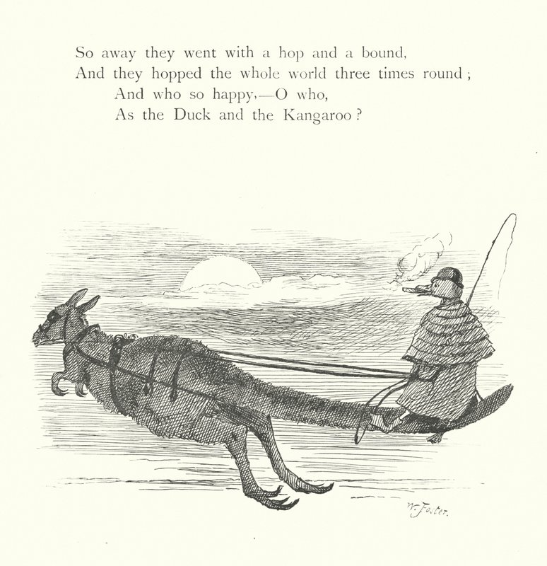 Ördek ve Kanguru (gravür) by William Foster