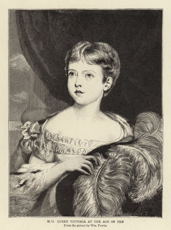 HM Kraliçe Victoria On yaşında by William Fowler
