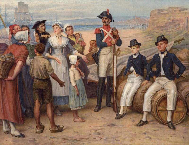 Savaş Esirleri (chromolitho) by William Frederick (after) Yeames