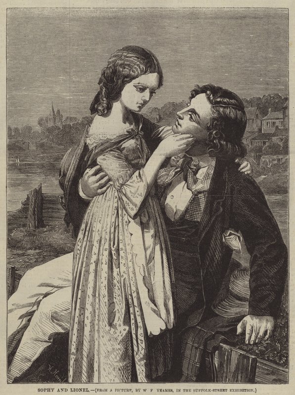 sophy ve lionel by William Frederick Yeames