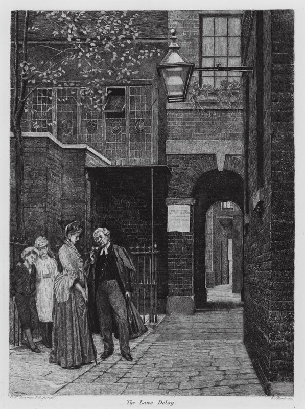 Kanunun Gecikmesi (gravür) by William Frederick Yeames