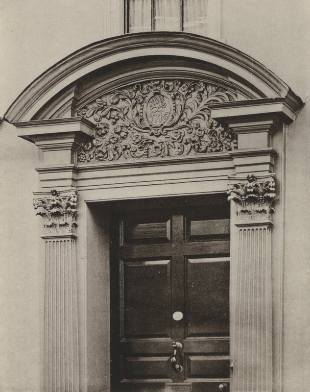 Kapı, Pudding Lane, Maidstone, Kent (s/b fotoğraf) by William Galsworthy Davie