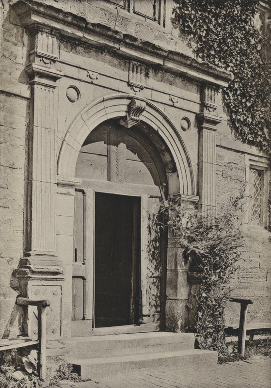 Doorway, Sackville College, East Grinstead (s/b fotoğraf) by William Galsworthy Davie